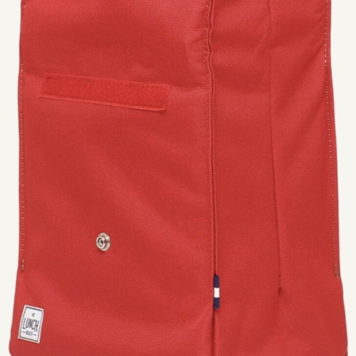 The Original Lunchbag red with beige straps, new