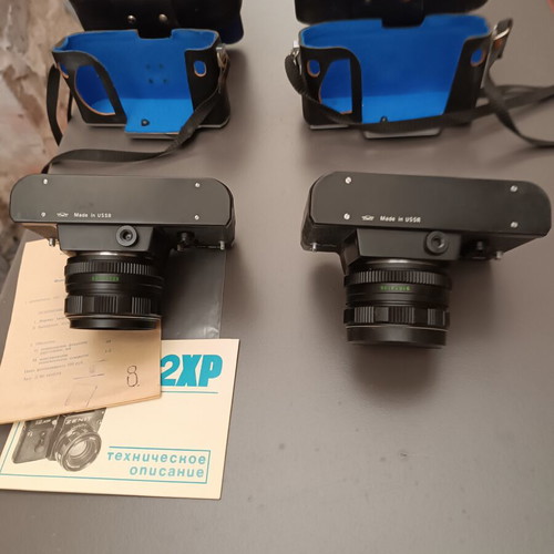 Zenit 13xp and 12ca cameras like new, collectible