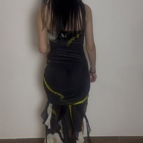 Dress with movement new, ideal for weddings, black, size S