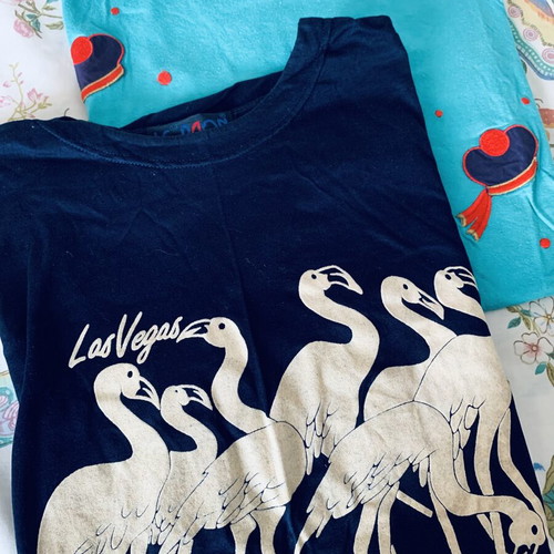 Cotton4all New Daniel turquoise T-shirt and vintage blue graphic T-shirt set