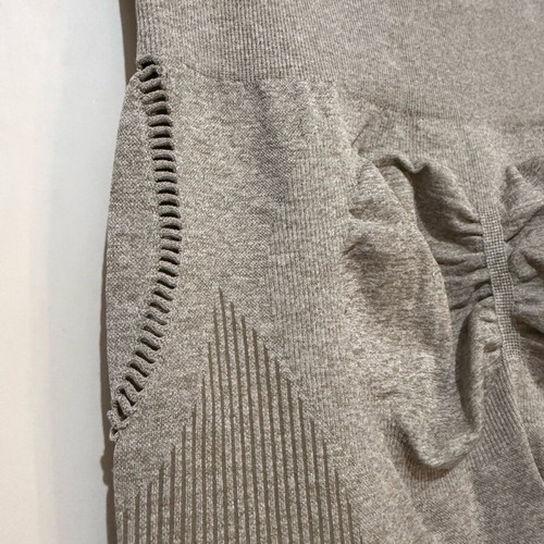High-Waisted Leggings with Shaping and Push-Up Effect, Like New, Beige