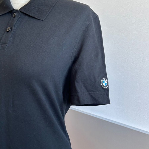 BMW Motorrad black original women's polo shirt like new, size L
