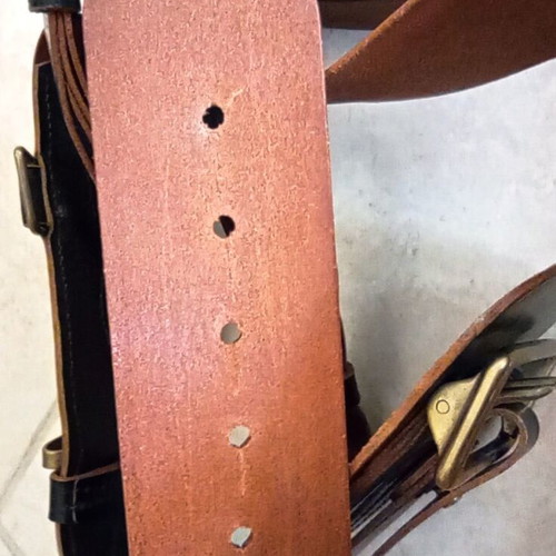 Sam Browne Beewyse London 34" Military Officer Belt Set