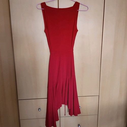 Red asymmetrical dress like new