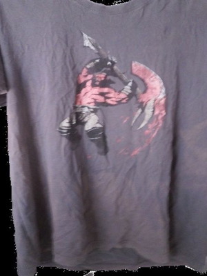 JINX Dota 2 Men's Axe Premium T-shirt Gaya Entertainment XL gray new
