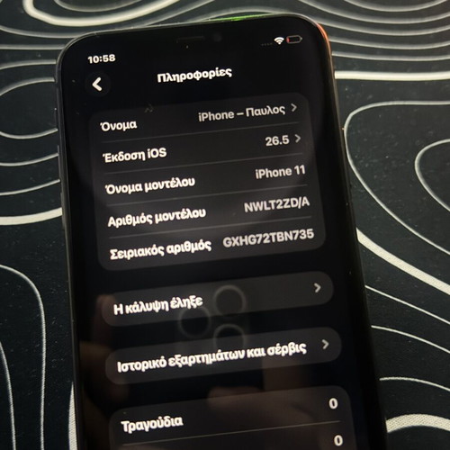 iPhone 11 64GB used, new battery, no FaceID