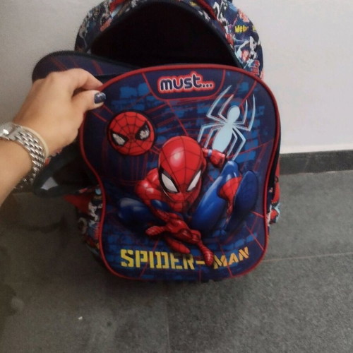 Spiderman school backpack with wheels