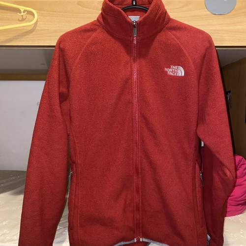 The North Face fleece jacket like new, women's M-L, red