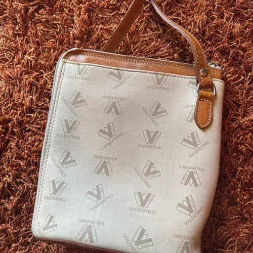 Valentino crossbody bag used, beige and brown
