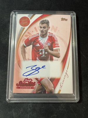 Josip Stanisic Icons Auto 2025-26 Topps FC Bayern Lineage καινούργιο