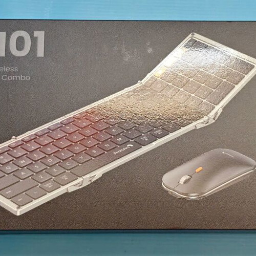 ProtoArc XKM01 Foldable Wireless Keyboard and Mouse New