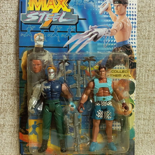 Max Steel bootleg vintage action figure sealed card