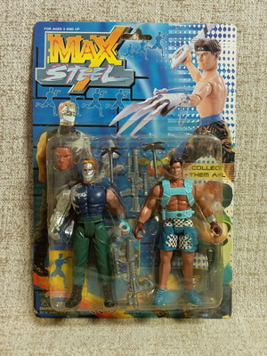 Max Steel bootleg vintage action figure sealed card