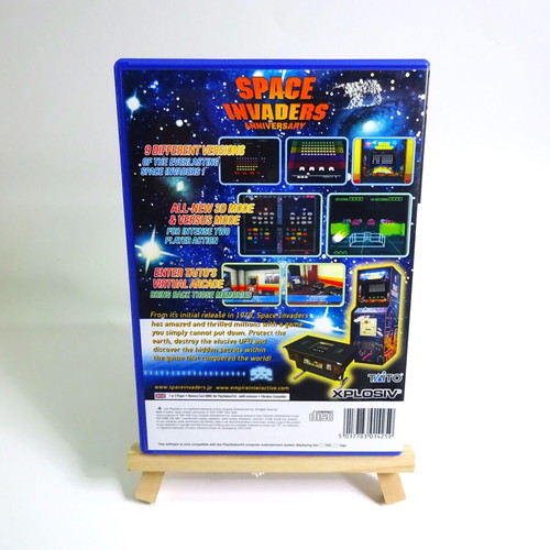 Space Invaders Anniversary Sony PlayStation 2 PS2 used, complete and functional