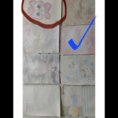 Used collection of stationery papers