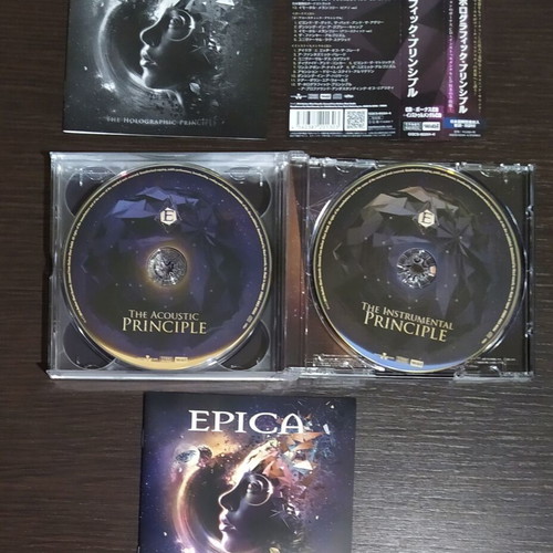 Epica The Holographic Principle 3-CD Japanese edition like new with signed card