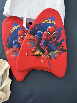 Children's swim boards like new, set of two, Spider-Man design