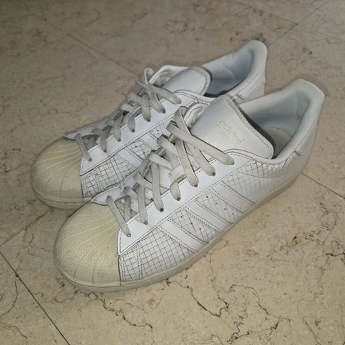 Adidas men's sneakers used, size 44 and 2/3, white