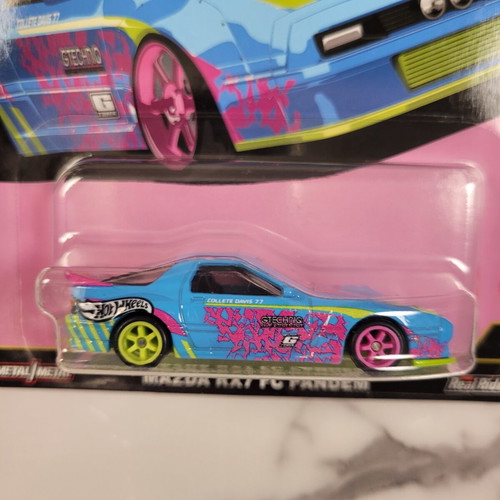 Hot Wheels Mazda RX7 FC Pandem Blue Premium Silhouettes new