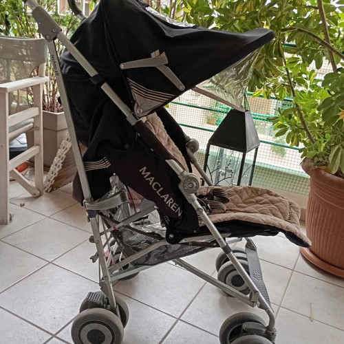 Maclaren Techno XLR stroller used, black beige