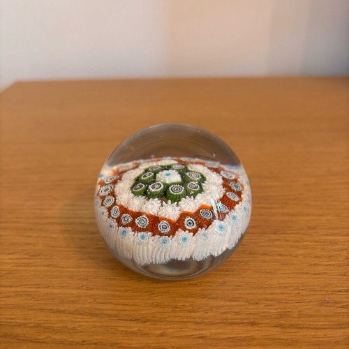 Murano millefiori decorative paperweight like new