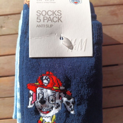 Paw Patrol anti-slip socks new, pack of 5 pairs, H&M