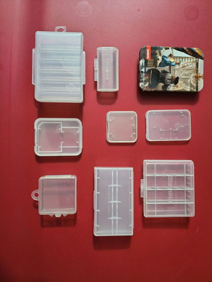 Set of small plastic storage boxes new