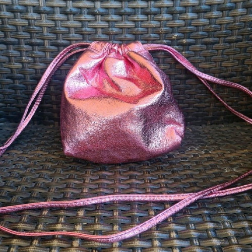 Bershka metallic pink shorts like new with Zara gift bag