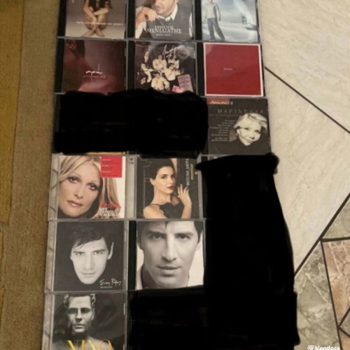 Collection of authentic CDs by Greek and international artists