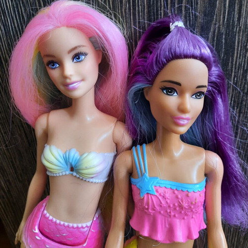 Barbie Dreamtopia mermaid dolls, lot of 2, Mattel