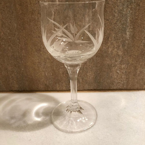 Cristalleria di Firenze crystal glasses used, set of 36, Gemini series