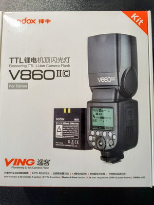 Godox V860IIC Flash like new with Godox X1T 2.4G C trigger