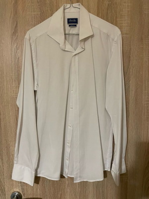 Berto Lucci white dress shirt like new, size L