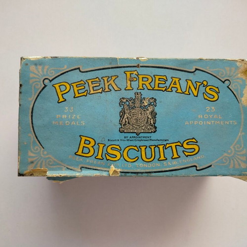 Peek Frean's Biscuits Vintage Metal Biscuit Tin Used