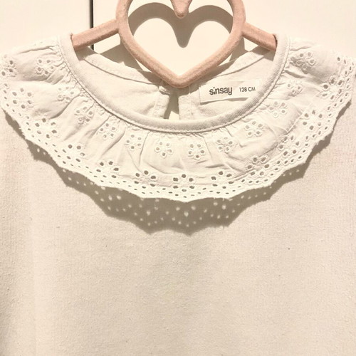 White girls' blouse Sinsay like new, size 128 cm