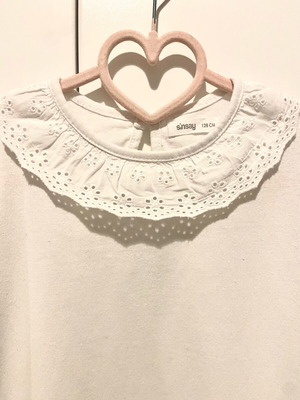 White girls' blouse Sinsay like new, size 128 cm