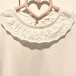 White girls' blouse Sinsay like new, size 128 cm