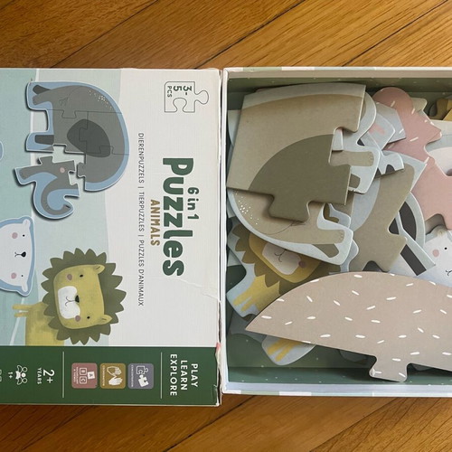 Puzzles used for children 2+, set of 2 pieces