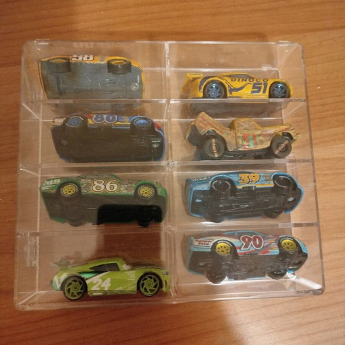 Acrylic cases for toy cars like new, set of 2