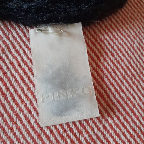 Crop Top Pinko Black Fuzzy Size Large New