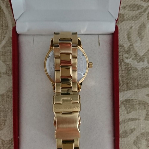 Jacques Lemans women's wristwatch Rome 1-1517ZC like new, gold color
