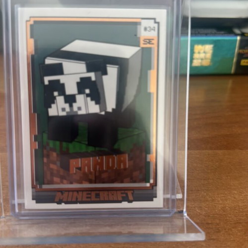 Minecraft numbered cards set of 3, like new