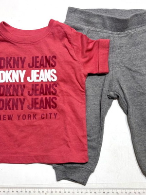 Σετ βρεφικό παντελόνι και t shirt DKNY για 18 μηνών σαν καινούργιο