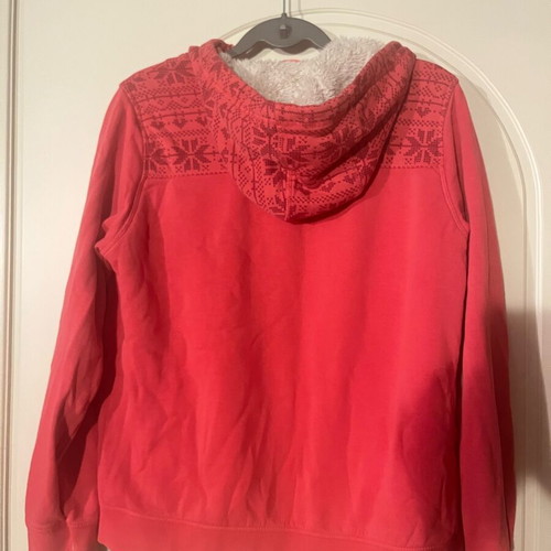 Crivit fuchsia jacket like new, fluffy, size M