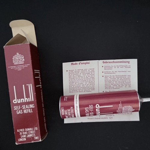 Dunhill Vintage Butane Gas Refill 1970s Made in England