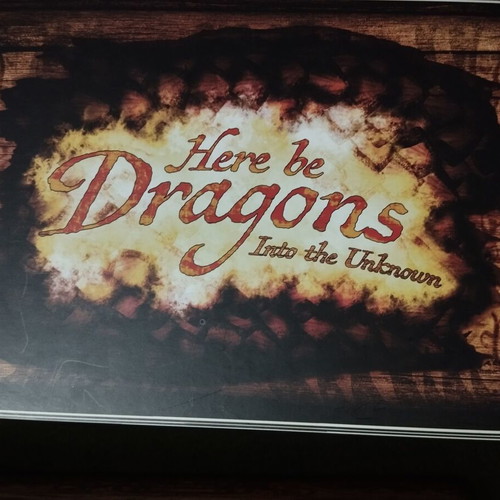 Here be Dragons Into the Unknown board game like new