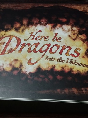 Here be Dragons Into the Unknown board game like new