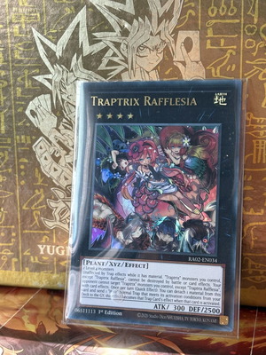 Yugioh Traptrix Rafflessia Xyz Monster card