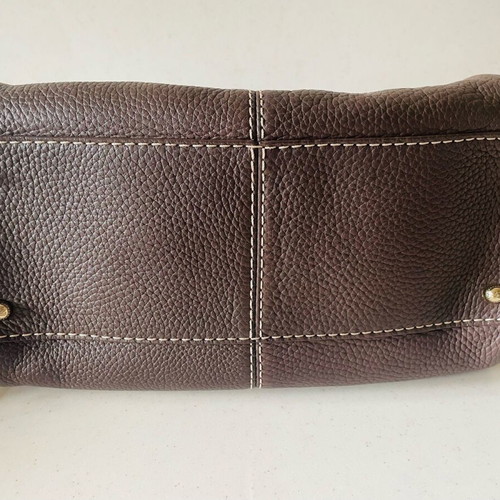 Lancel Paris leather handbag, vintage, brown, gold hardware
