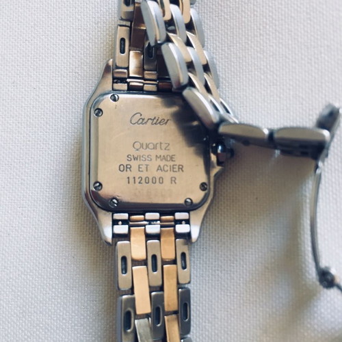 Ρολόι Cartier Panthere Small μεταχειρισμένο, γυναικείο με μπρασελέ χρυσό και ατσάλι